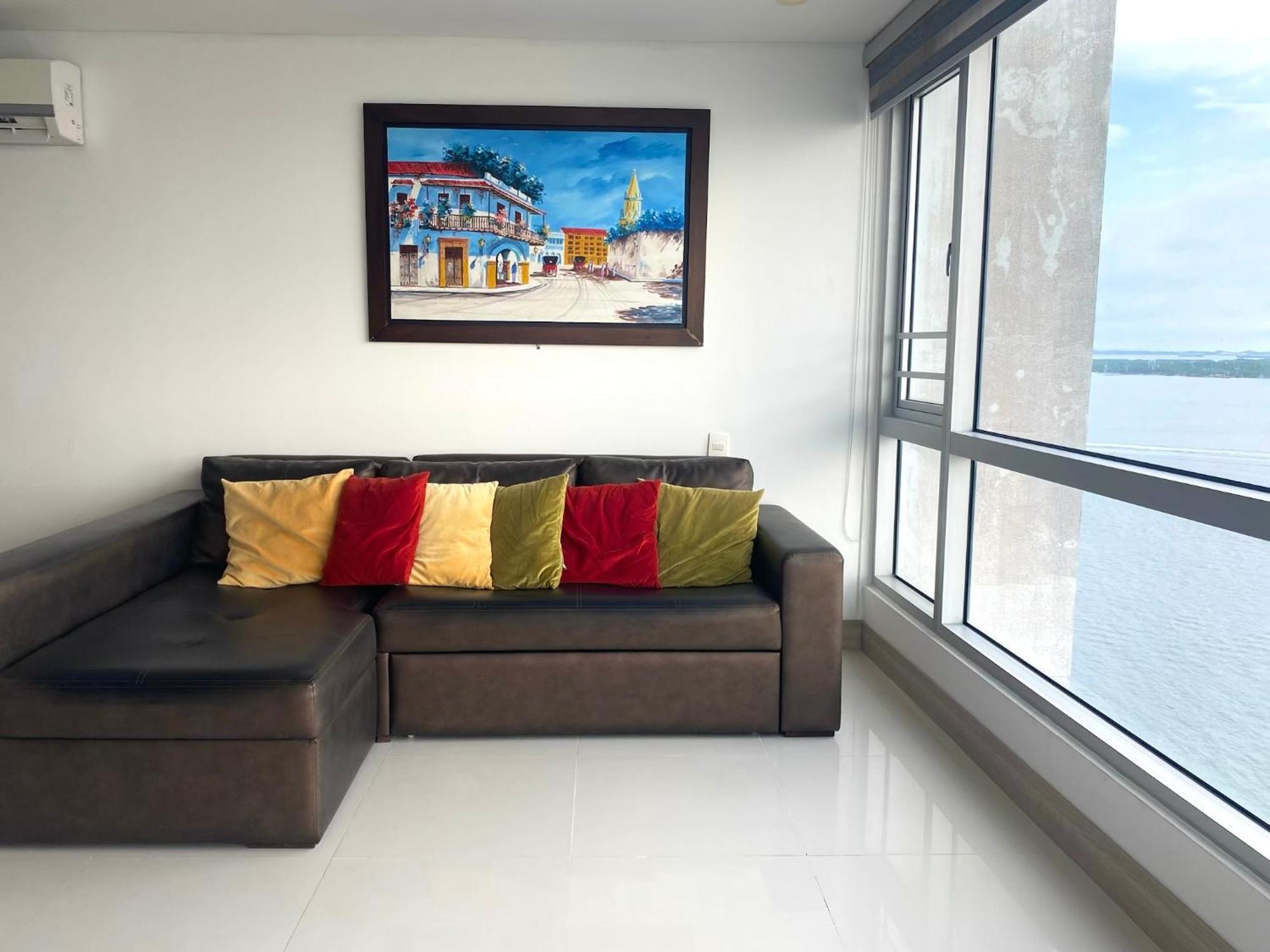 Apartamento En Cartagena Con Vista Al Mar Bagian luar foto